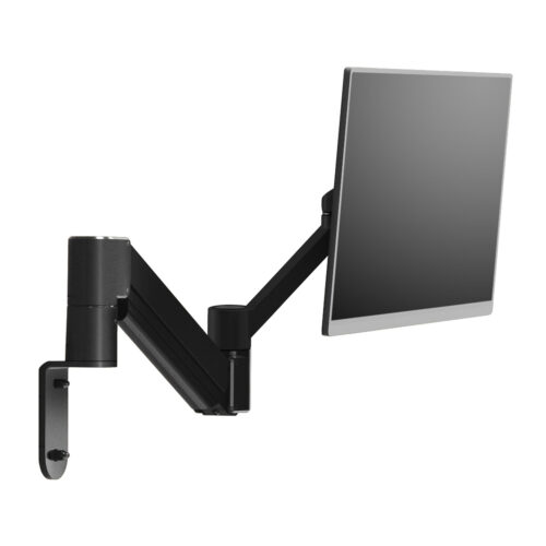 7045-FM-104 - Monitor Arm with Wall Mount, Black Finish