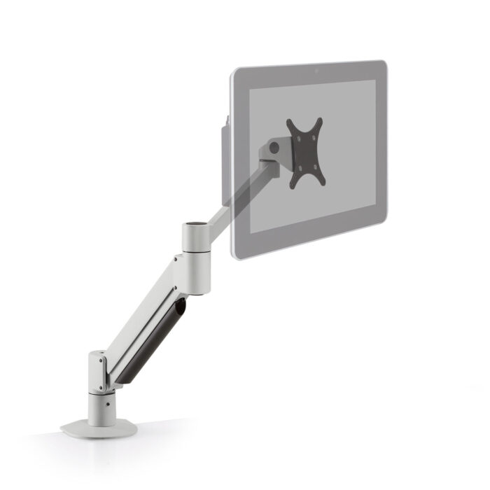 7045-FM-104 - Monitor Arm with POS Display, Silver Finish