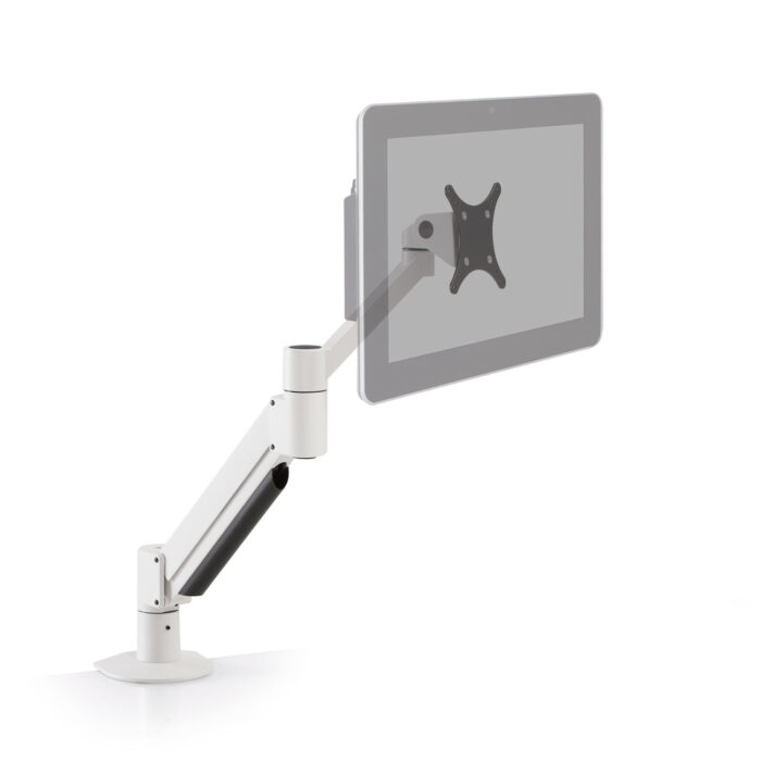 7045-FM-104 - Monitor Arm with POS Display, White Finish