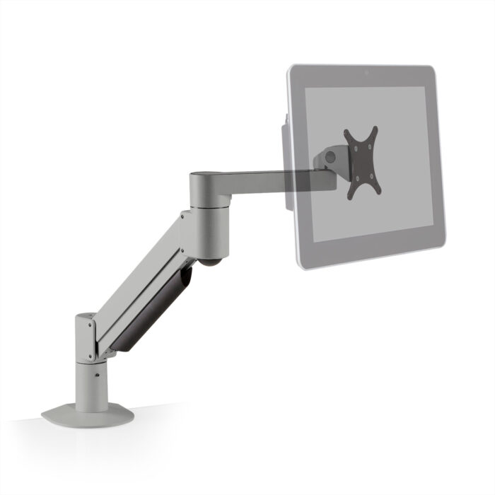 7500-FM-248 - Monitor Arm with POS Display, Silver Finish