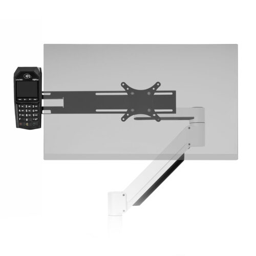 MNPA10-SOMB - Side of Monitor Bracket with Display and Payment Terminal