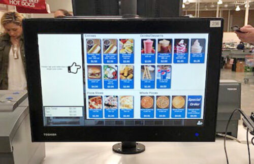 Custom self-service kiosk mount