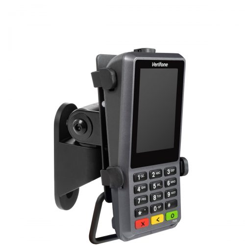 PTS-WM-UNIV-104 - Universal Payment Terminal Wall Mount with Payment Terminal, Black Finish