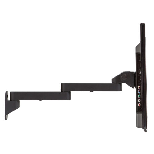 9110-HD-8.5-8.5 - Monitor Arm Wall Mount Extended, Black Finish