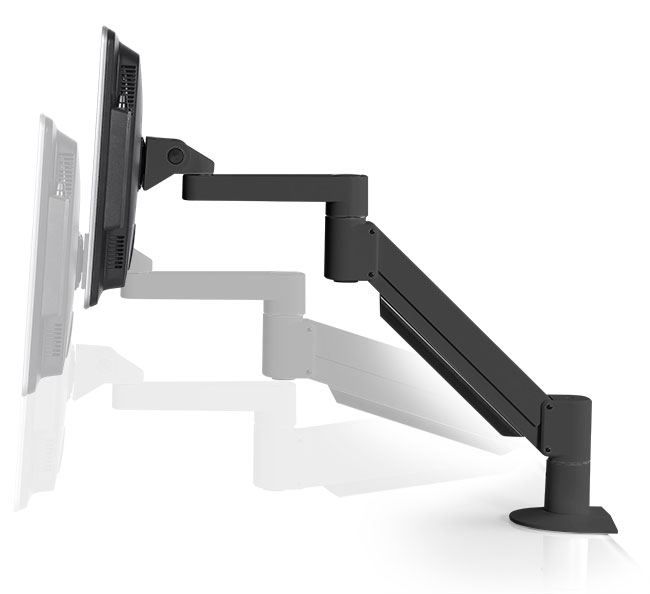 7000-FM-104 - Monitor Arm Height Adjustment, Black Finish