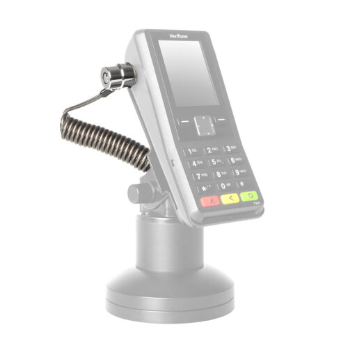 PTS-CST-B - Security Tether Kit Attached to Payment Terminal and Payment Terminal Stand